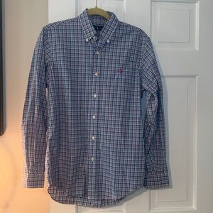 Ralph Lauren Men's Plaid (Blue, Pink, Green) Button Down Shirt